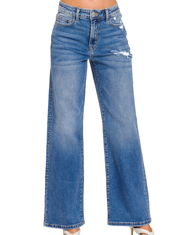 SKY HIGH RISE CROPPED JEANS