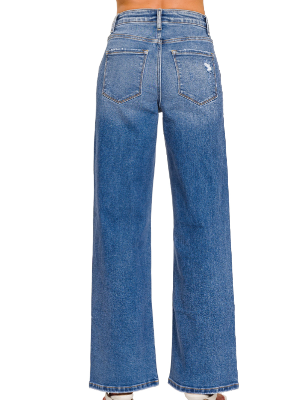 SKY HIGH RISE CROPPED JEANS