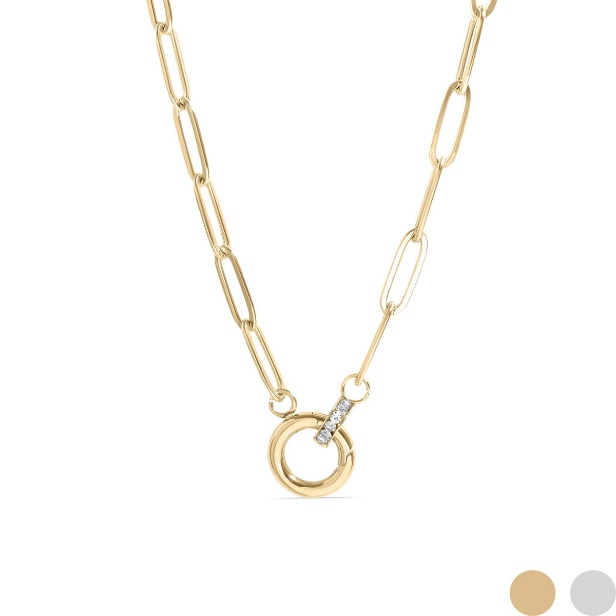THE GOLDIE GIRL NECKLACE - 18K GOLD PVD