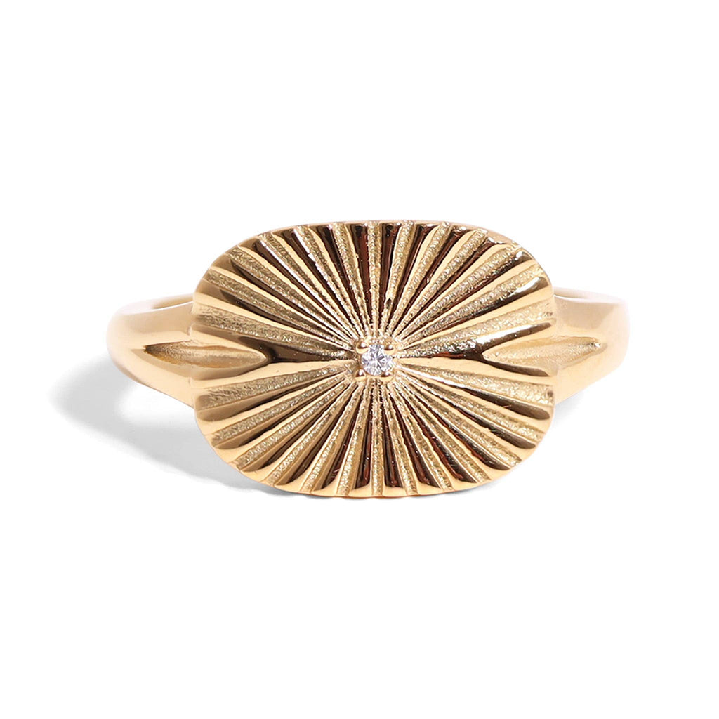 SUNBURST RING - 18K GOLD