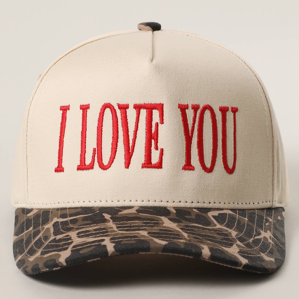 I LOVE YOU TRUCKER HAT