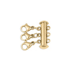 GOLD 3 ROW LAYERING CLASP