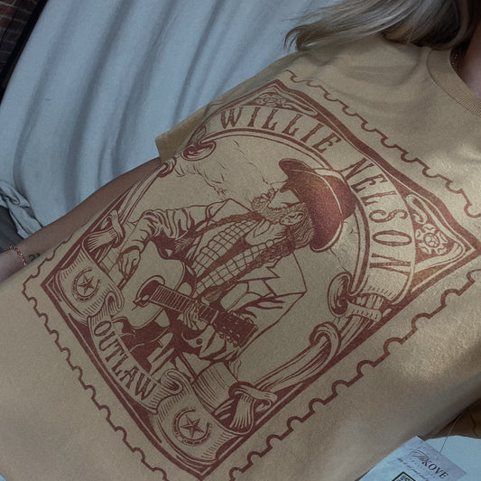 WILLIE NELSON GRAPHIC TEE (LICENSED)