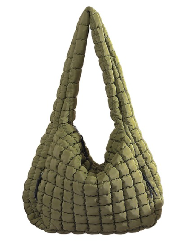 LARGE FRAYE QUILTED CARRY BAG
