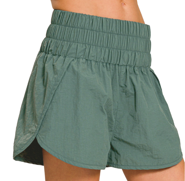 FREED SMOCKED WAISTBAND RUNNING SHORTS