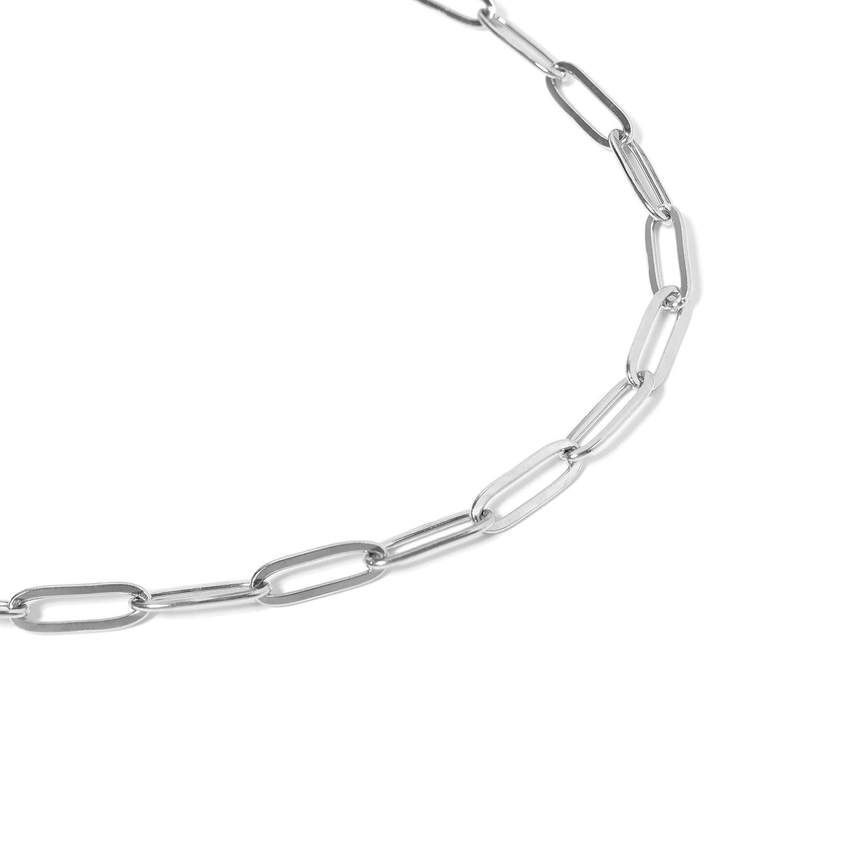 PELLA PAPERCLIP NECKLACE - SILVER