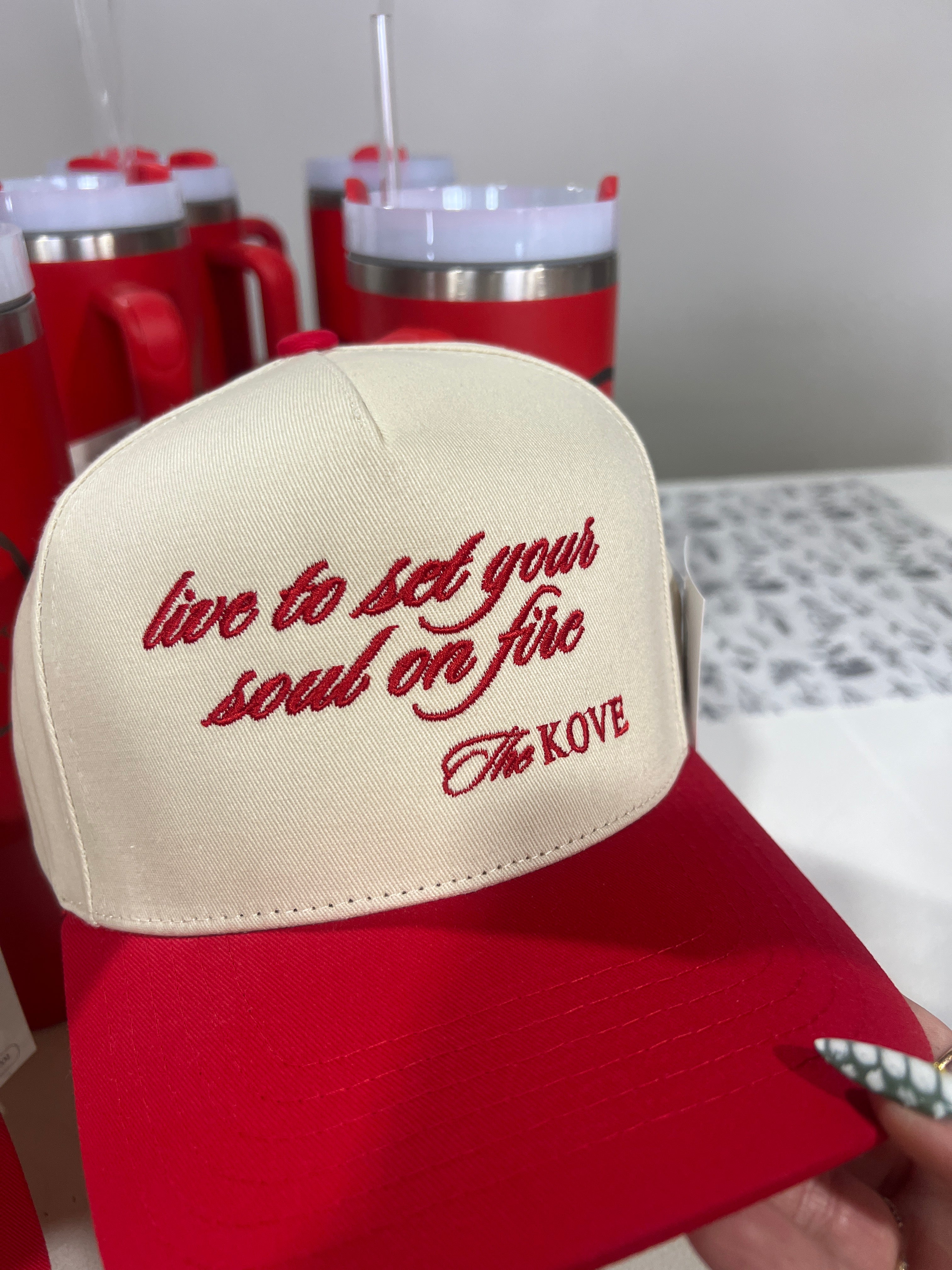 KOVE SOUL ON FIRE TRUCKER HAT