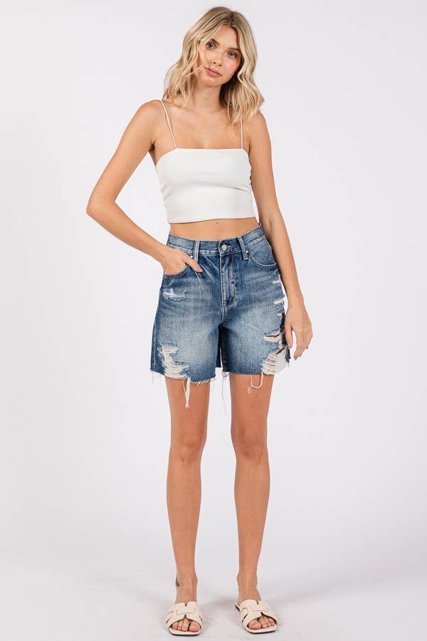 SASHA HIGH RISE RELAXED MIDI SHORT