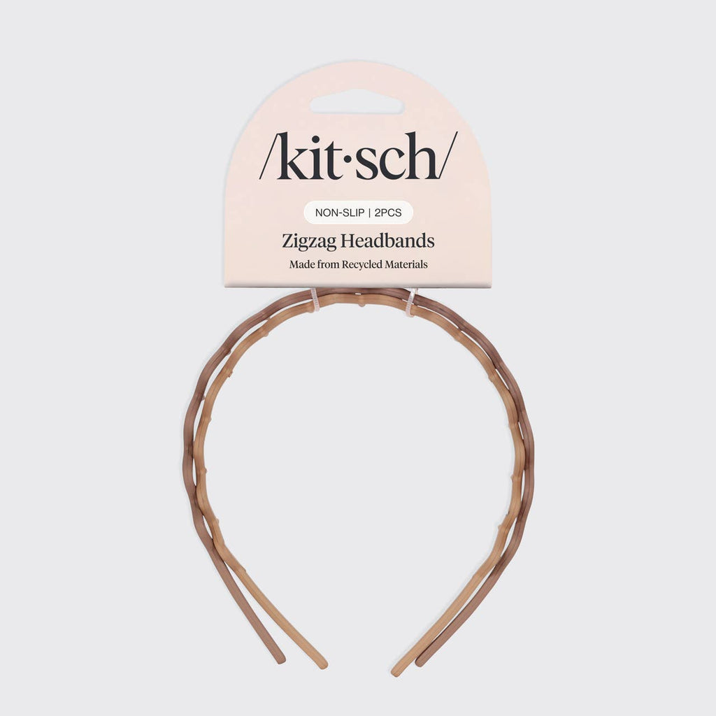 ZIGGY HEADBAND - 2PC CREAM & PURPLE