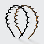 ZIGGY HEADBAND - 2 PC BLACK & TORTOISE