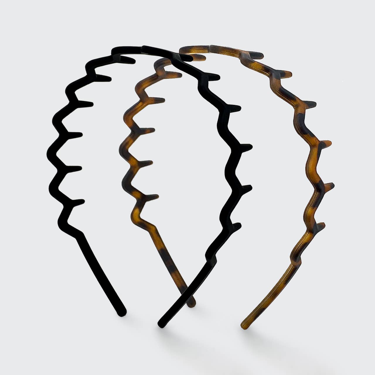 ZIGGY HEADBAND - 2 PC BLACK & TORTOISE