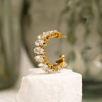 MARQUIS MAYA HOOPS - 18K GOLD PVD