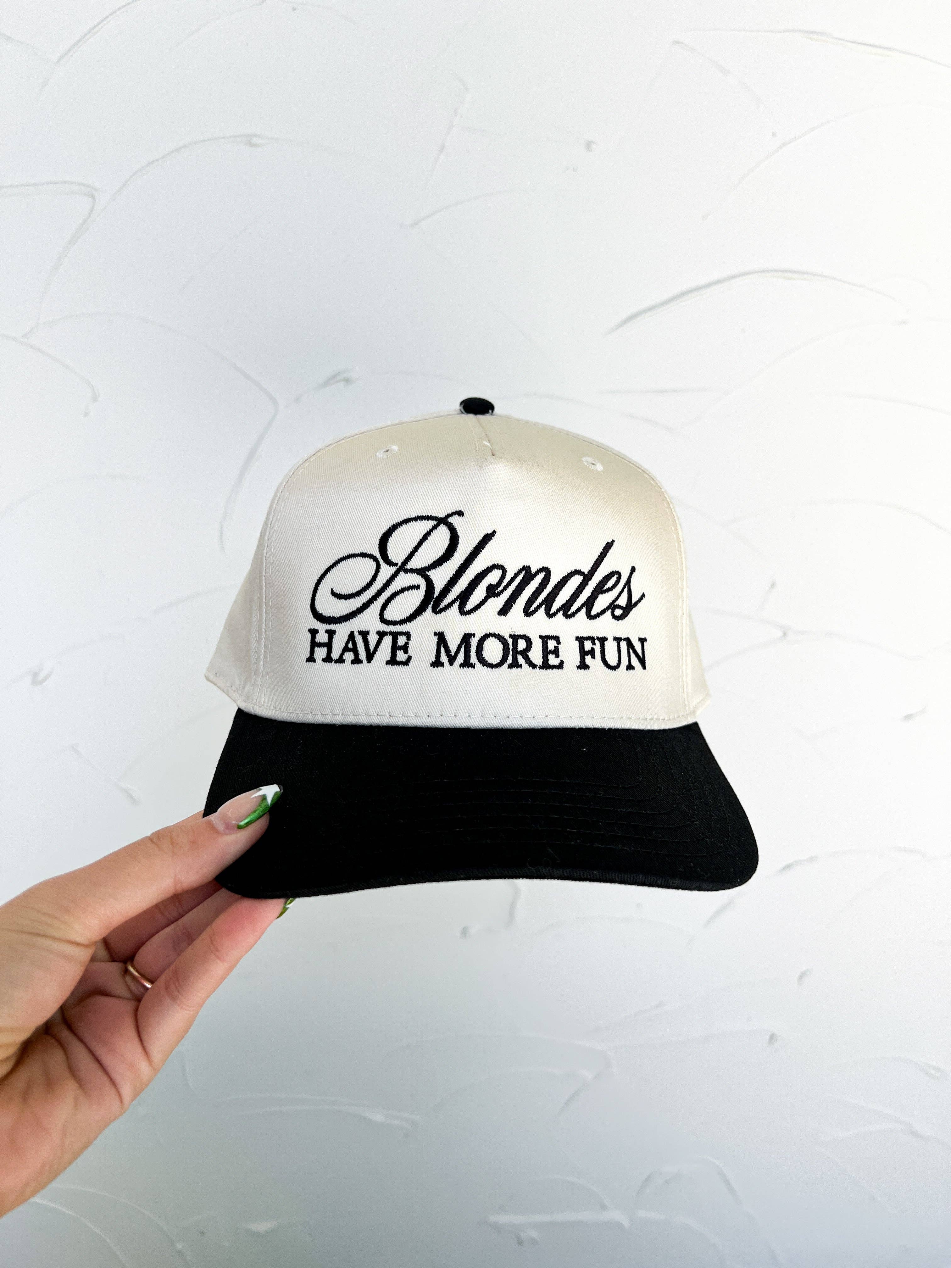 BLONDES HAVE MORE FUN TRUCKER HAT
