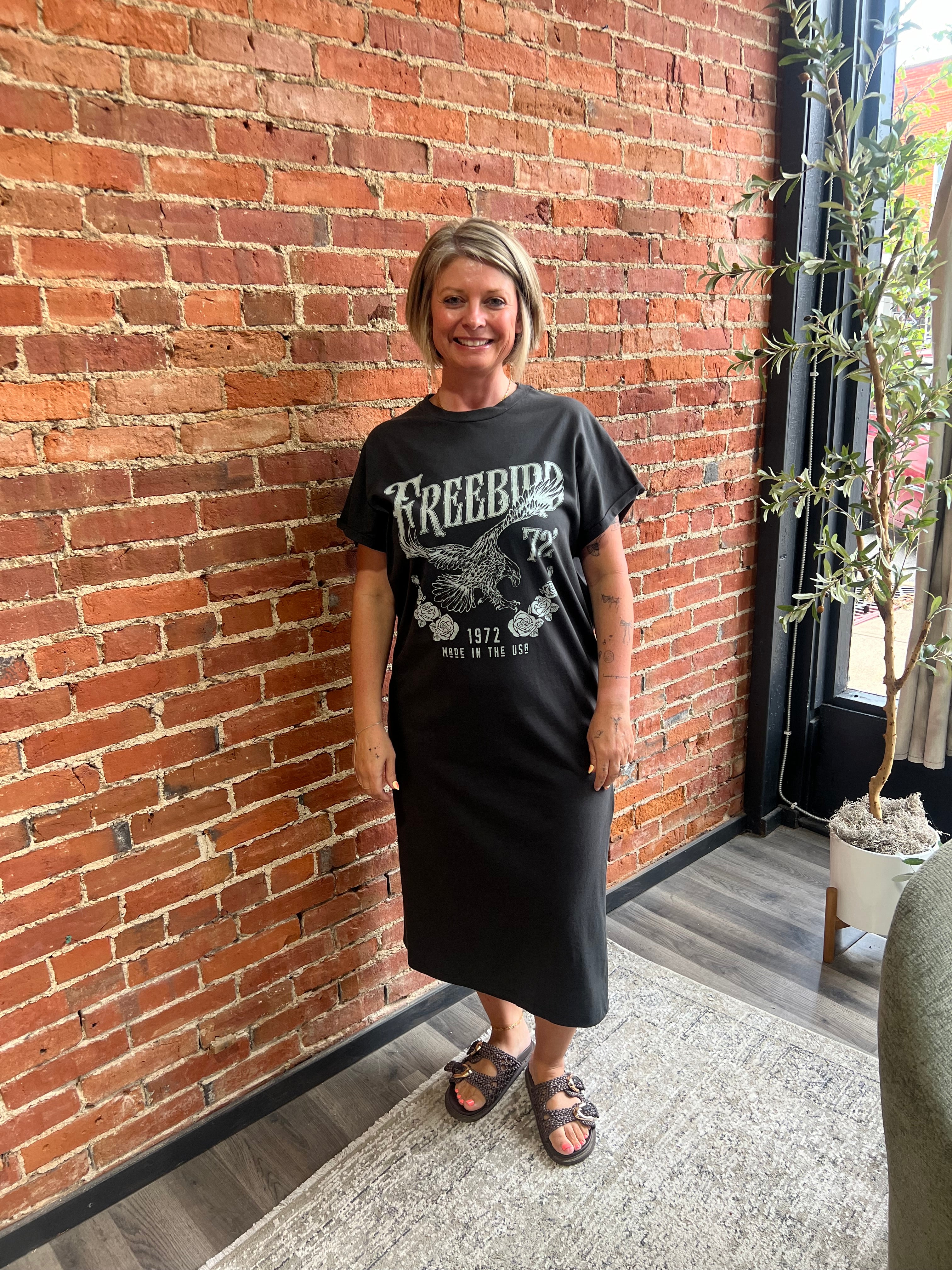 FREE BIRD 72 T-SHIRT DRESS