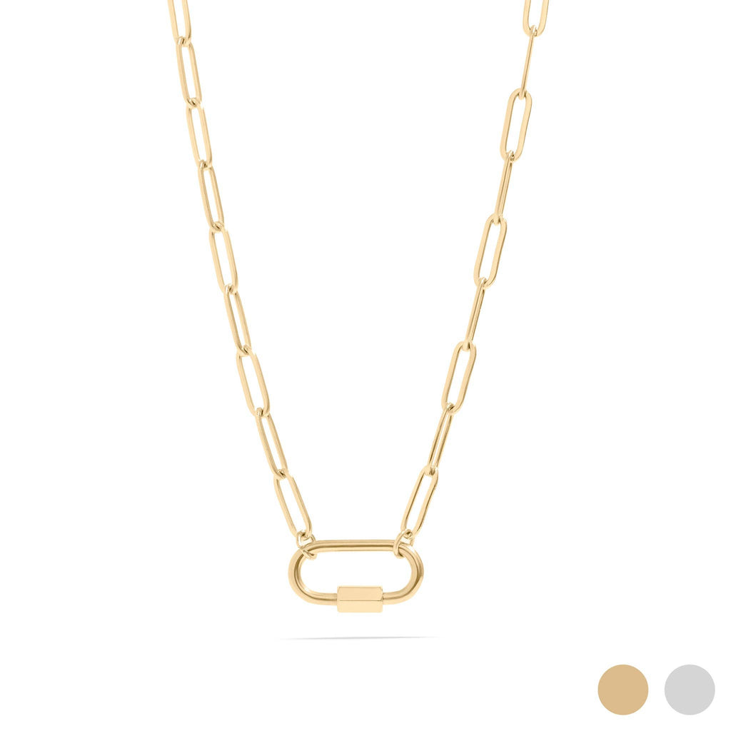 CARABEE NECKLACE - 18K GOLD PVD