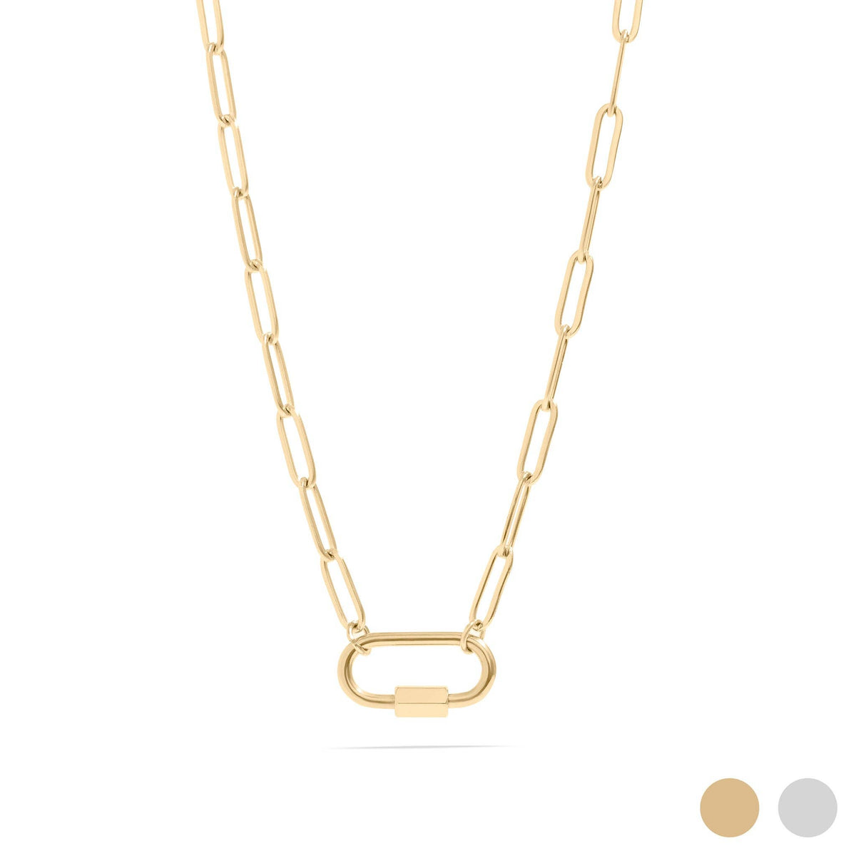 CARABEE NECKLACE - 18K GOLD PVD