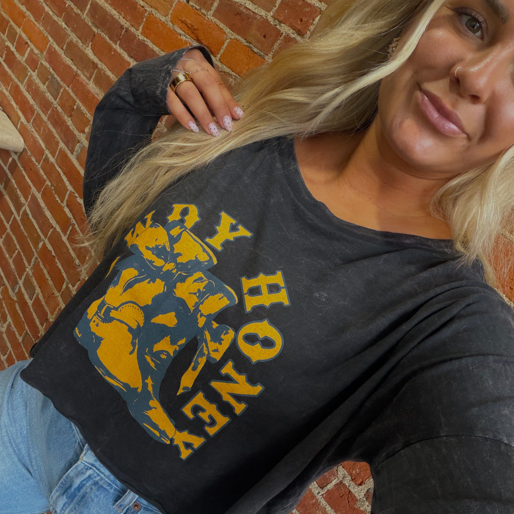 HOWDY HOWDY CROP LONG SLEEVE