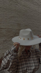SUNNIE CONCHO BAND WIDE BRIM HAT