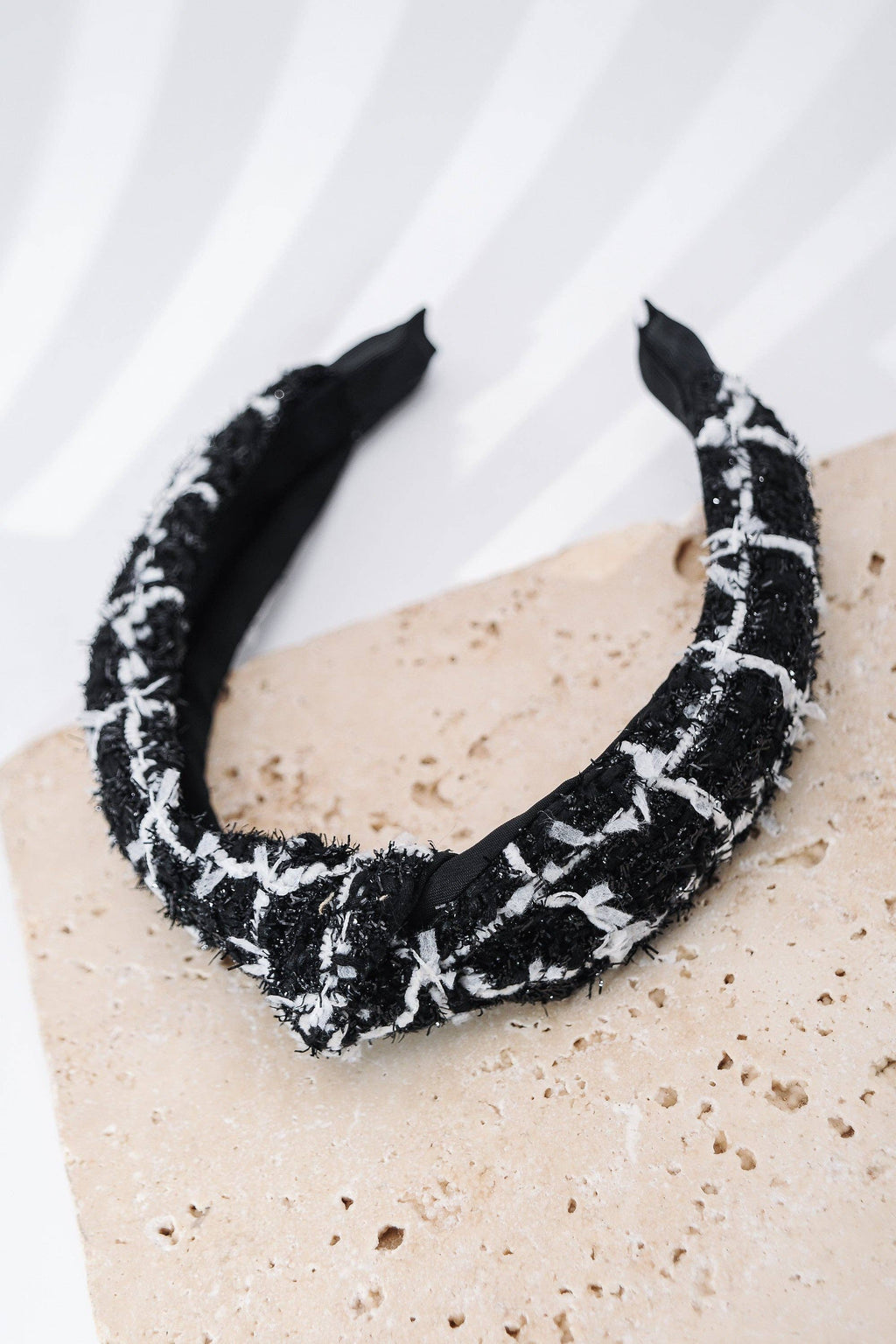 TELLA TWEED KNOTTED HEADBAND