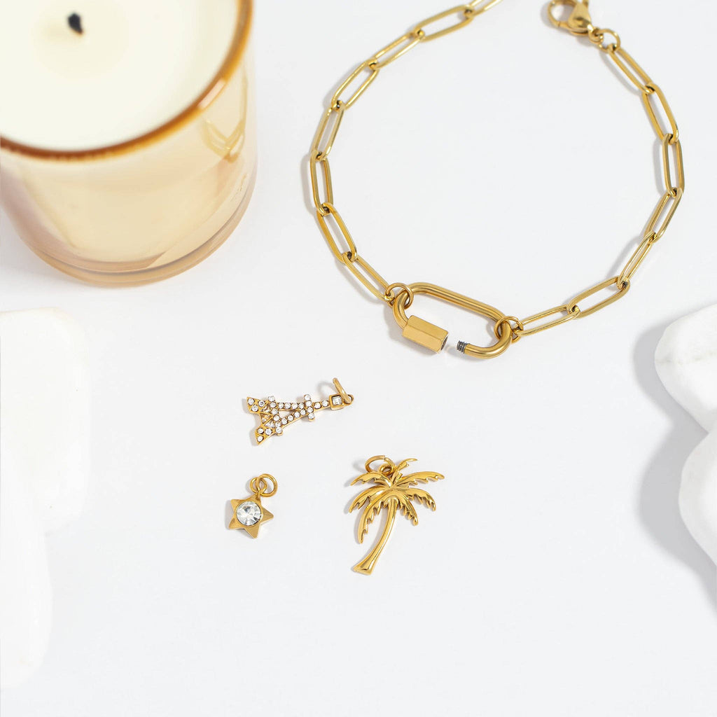 CARABEE BRACELET - 18K GOLD PVD