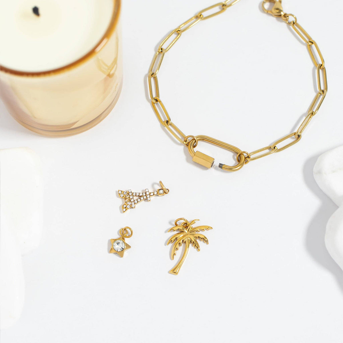 CARABEE BRACELET - 18K GOLD PVD