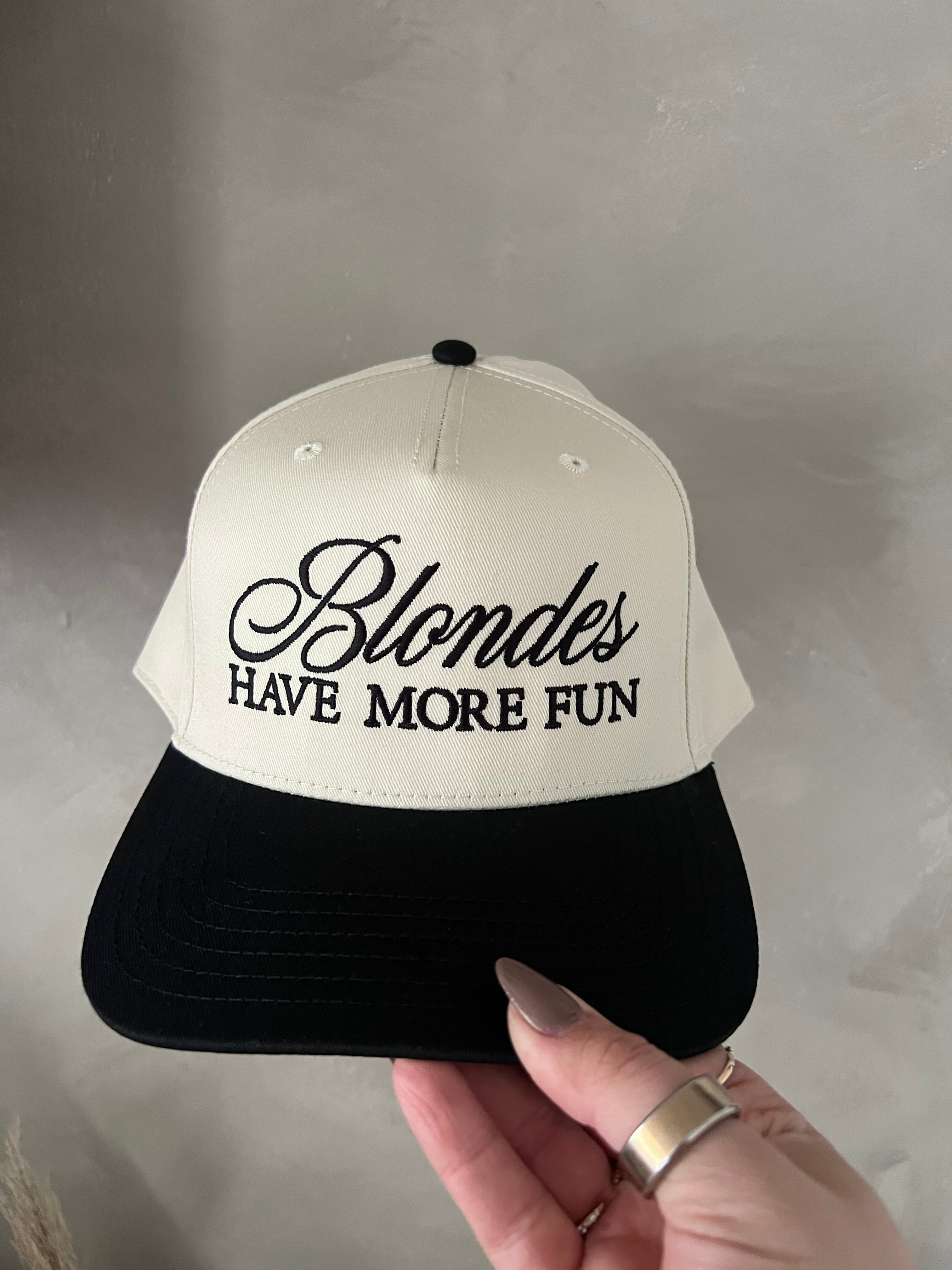 BLONDES HAVE MORE FUN TRUCKER HAT