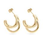 STEEL STATEMENT HUGGIES - 18K GOLD PVD