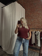 WINE & WEY SWEATER KNIT TOP