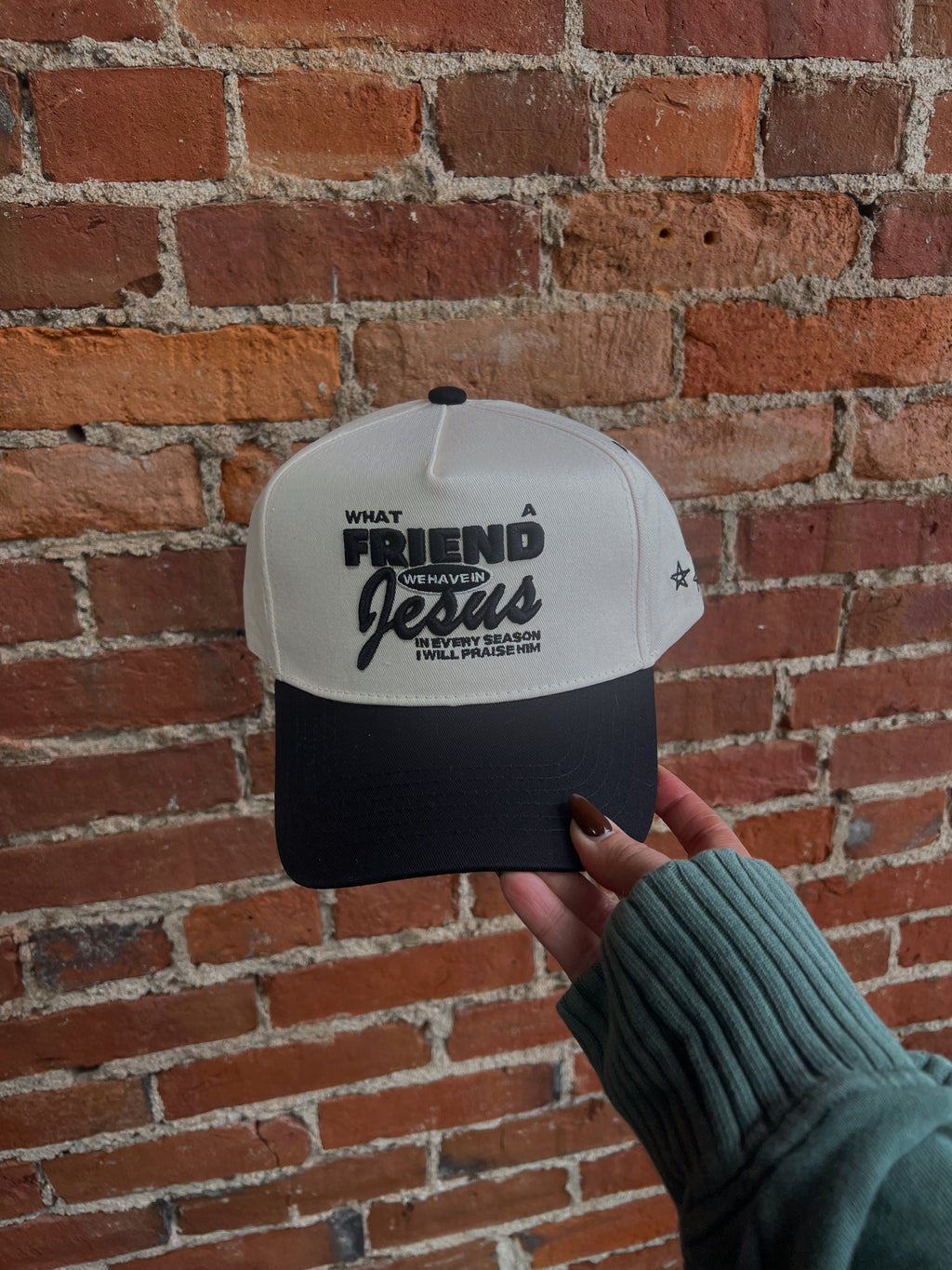 FRIEND IN JESUS TRUCKER HAT