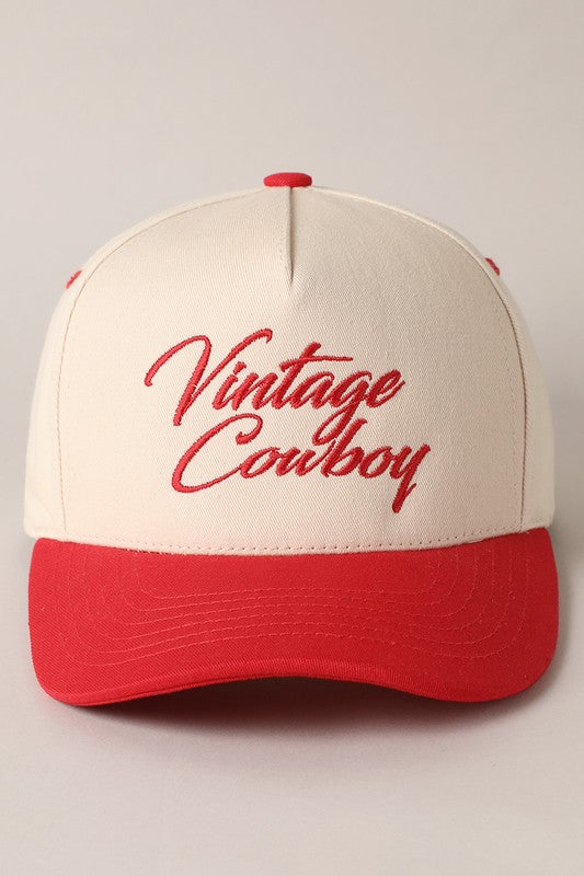 VINTAGE COWBOY TRUCKER HAT