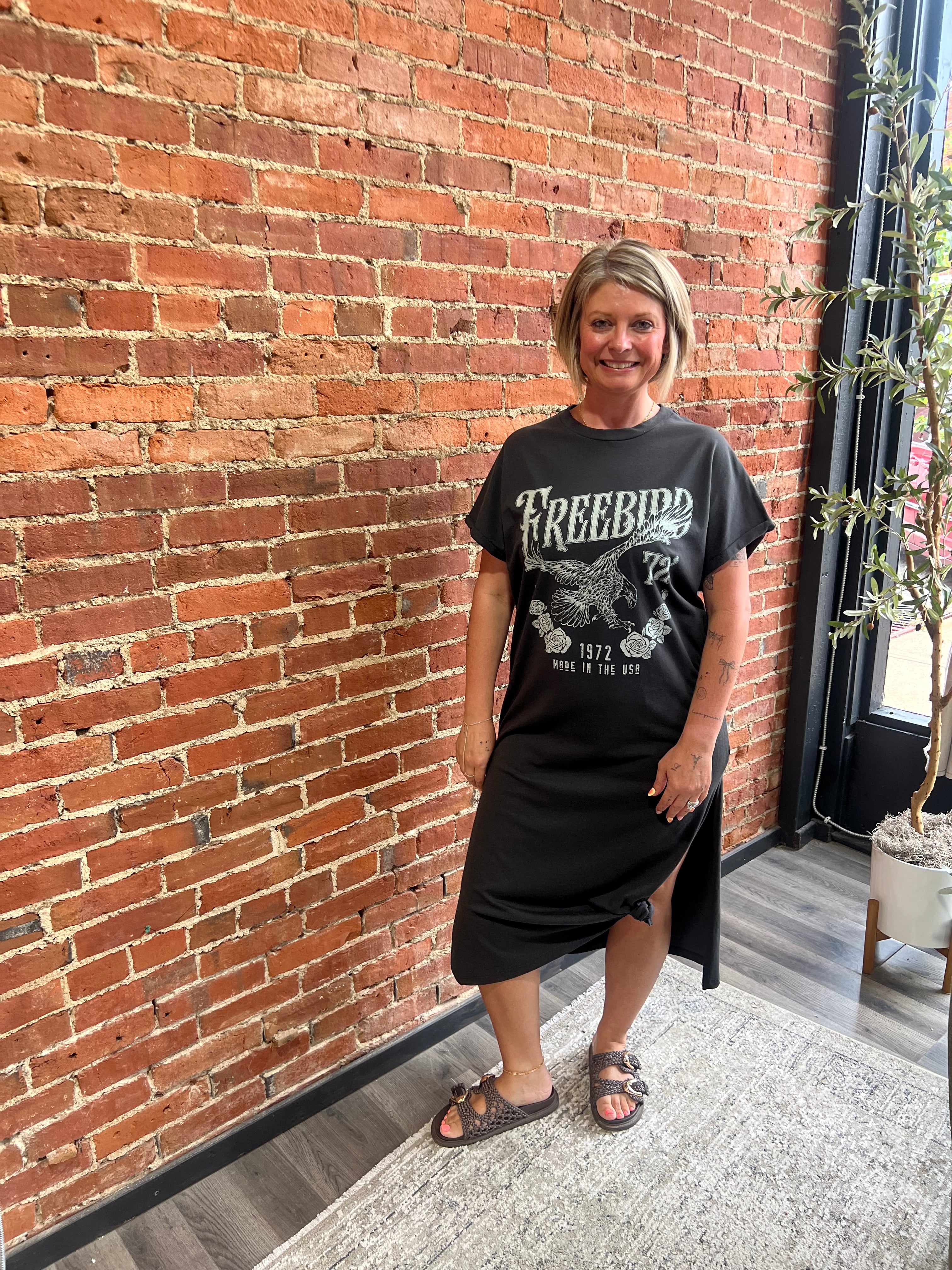 FREE BIRD 72 T-SHIRT DRESS