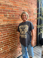 FREE BIRD SIDE SLIT GRAPHIC TEE