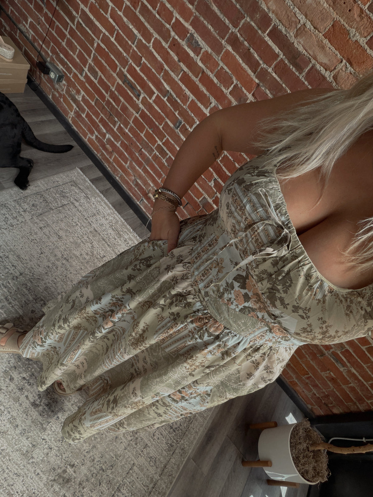 FIELDS OF FRAY MIDI DRESS