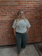 JADE & JELLA BARREL LEG SWEATPANTS