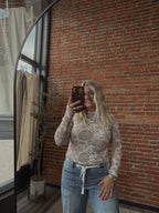 THE VINTAGE BLOOM MOCK-NECK