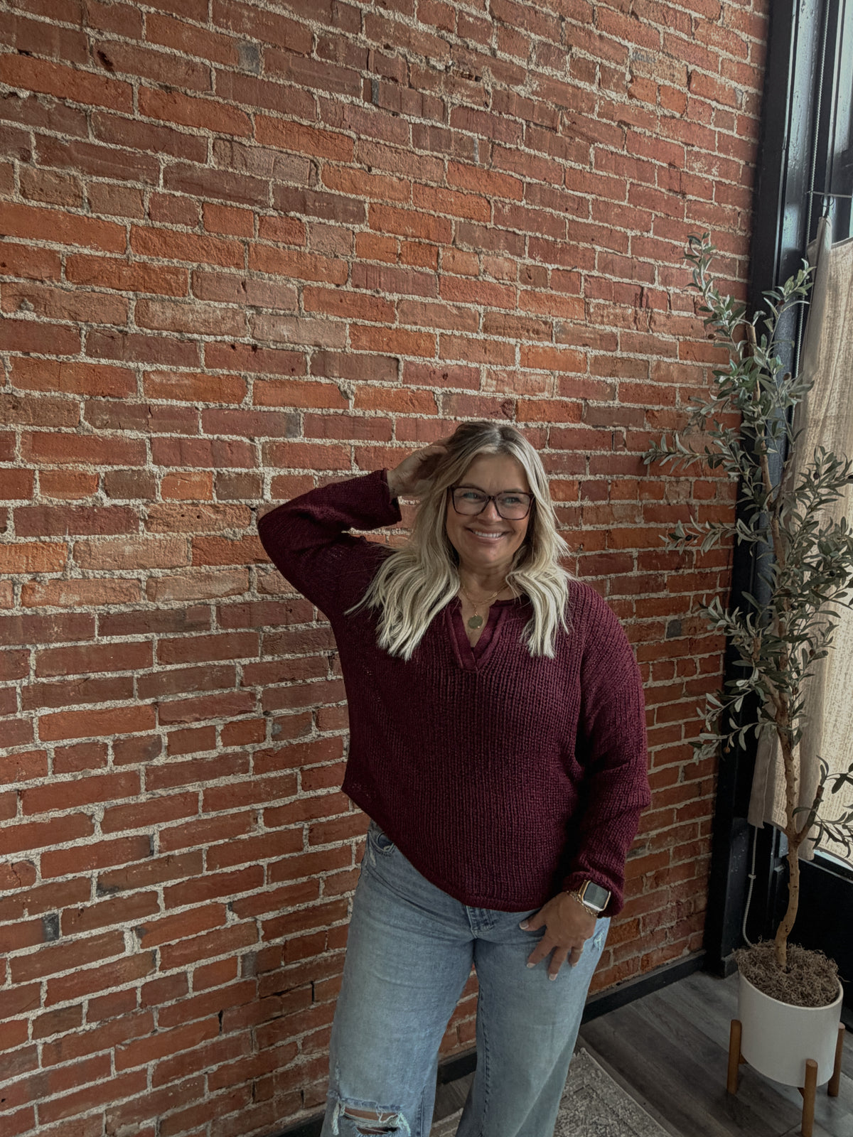 THE WILD WINE KNIT SWEATER