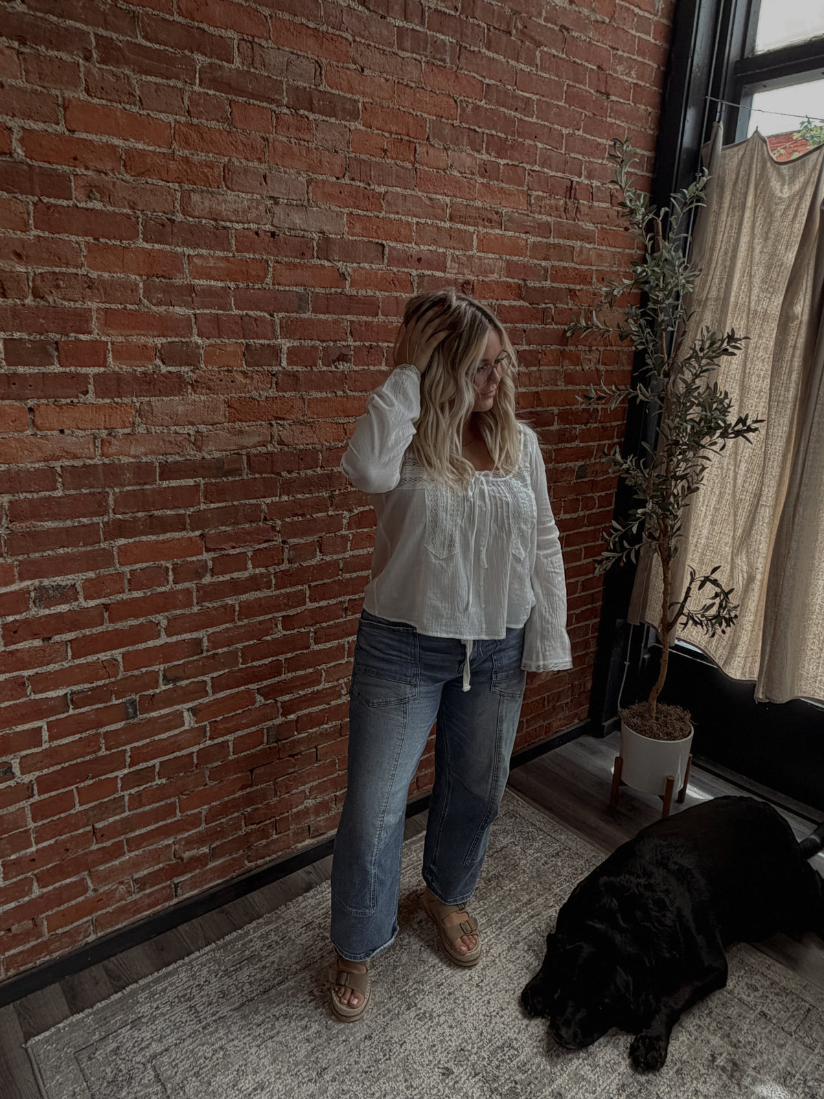 LETTA LACE TRIM TOP