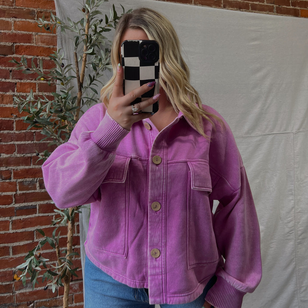 THE MAVI CROPPED SHACKET