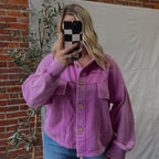 THE MAVI CROPPED SHACKET