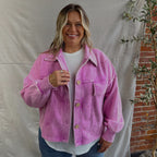 THE MAVI CROPPED SHACKET