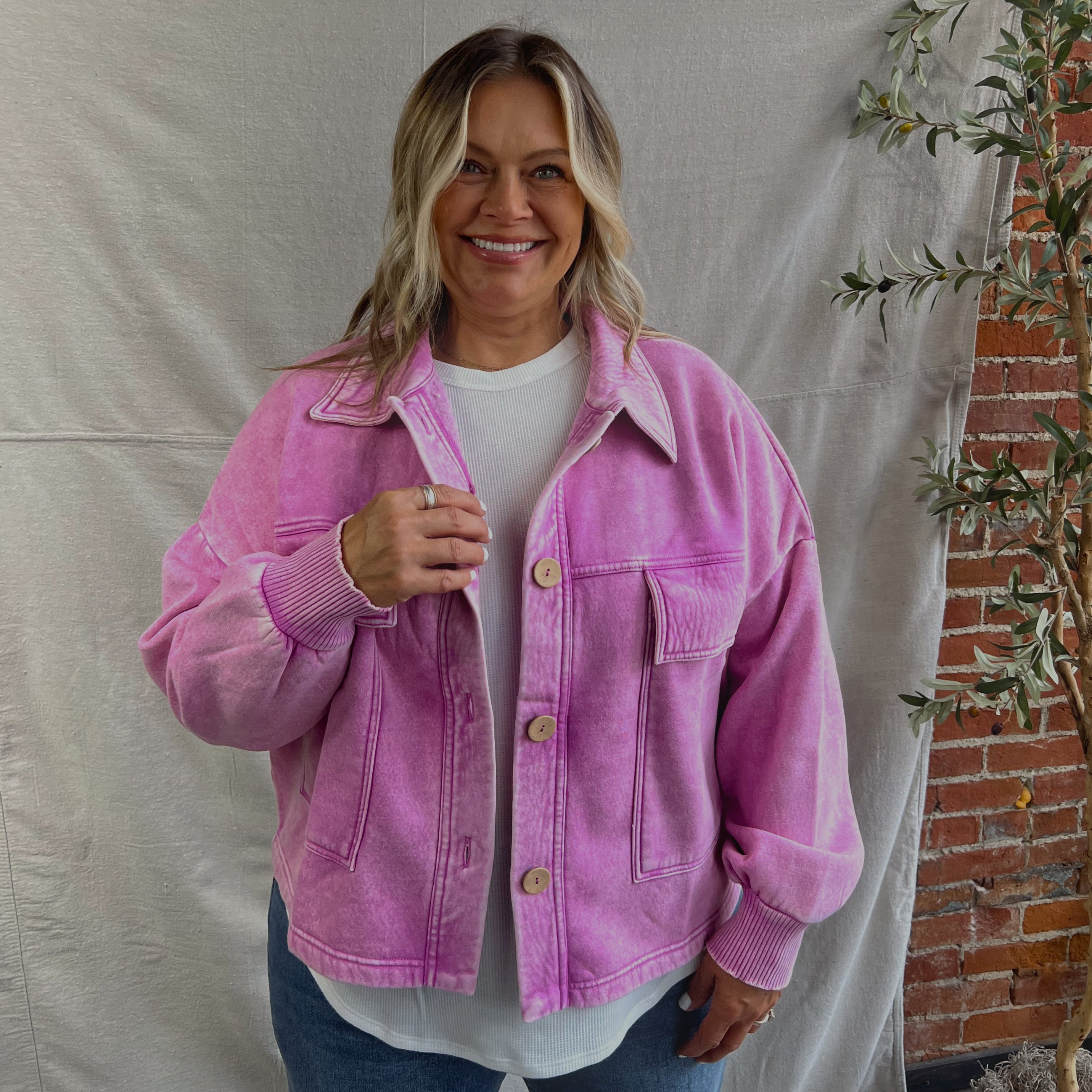 THE MAVI CROPPED SHACKET