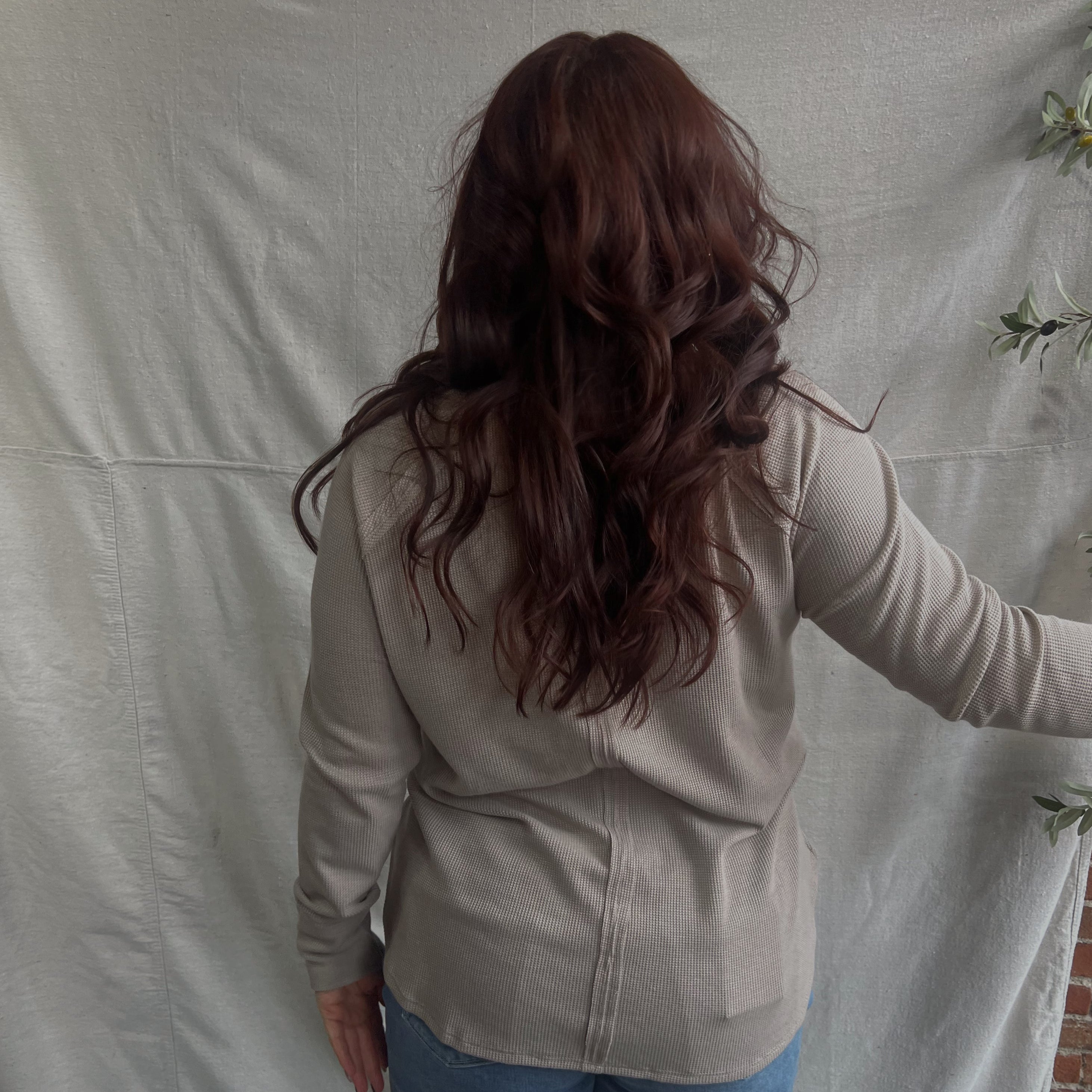 JULES WAFFLE LONG SLEEVE TOP (MULTIPLE COLORS)