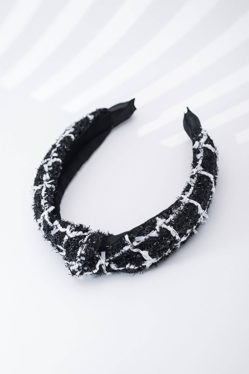 TELLA TWEED KNOTTED HEADBAND