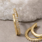 DOUBLE LAYERED HOOP EARRINGS