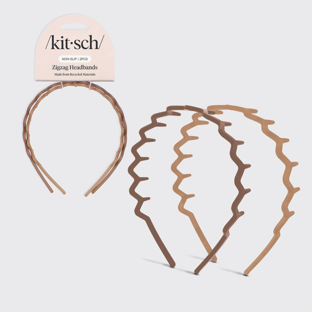 ZIGGY HEADBAND - 2PC CREAM & PURPLE