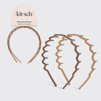 ZIGGY HEADBAND - 2PC CREAM & PURPLE