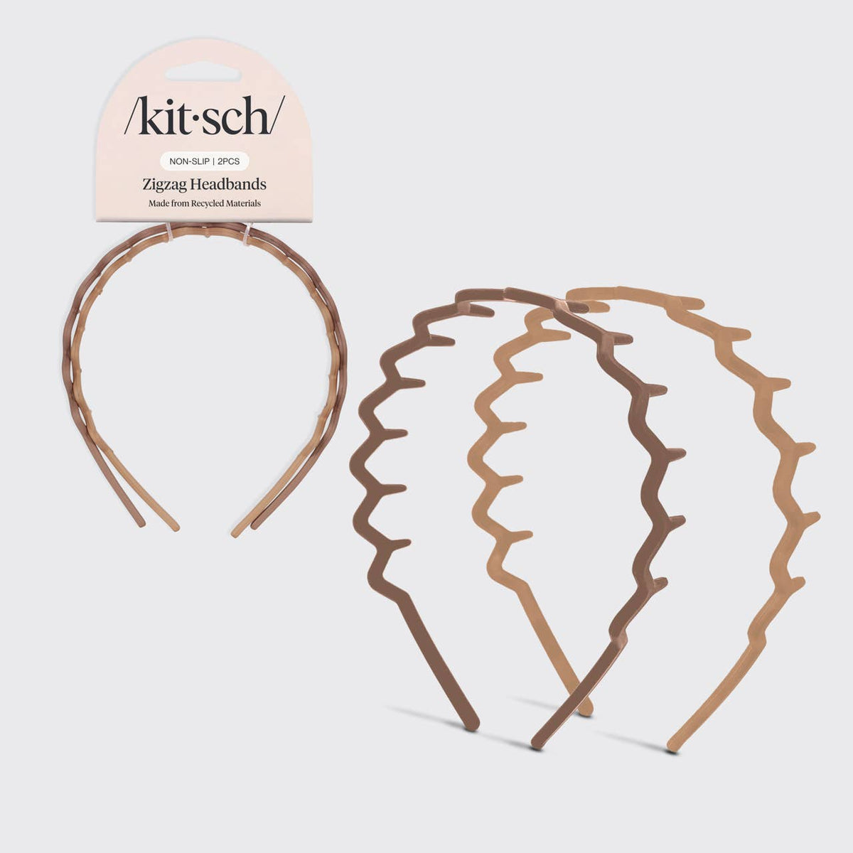 ZIGGY HEADBAND - 2PC CREAM & PURPLE