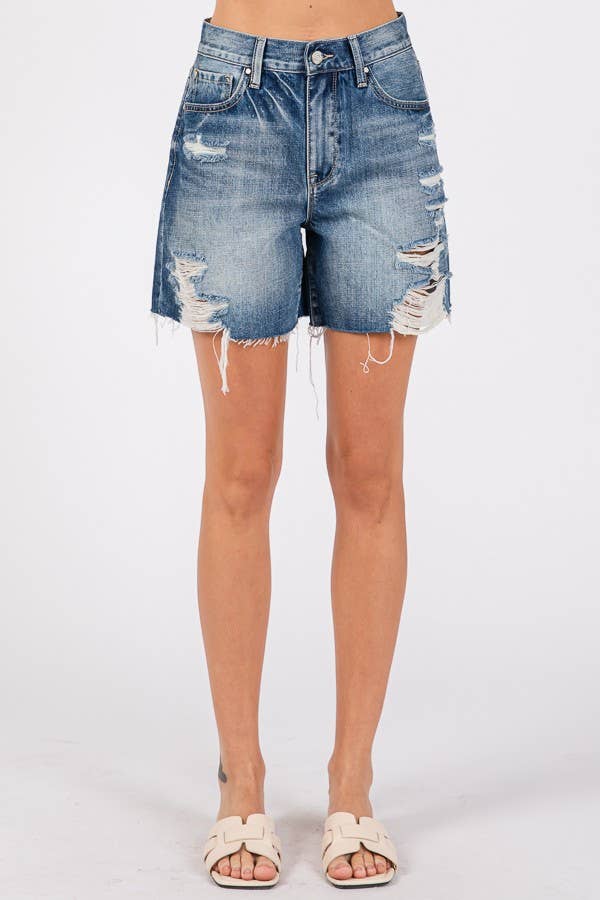 SASHA HIGH RISE RELAXED MIDI SHORT