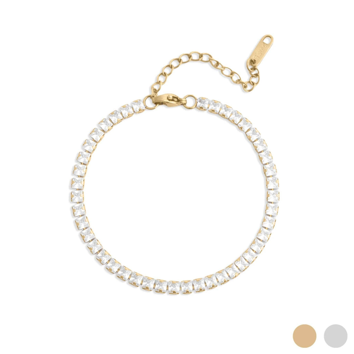 EMMIE EMERALD TENNIS BRACELET - CUBIC ZURCONIA