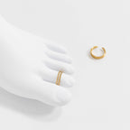 DOUBLES TOE RING - 18K GOLD PVD